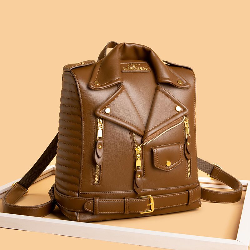 Motorcycle Gear Backpack - Veste de style moto à revers