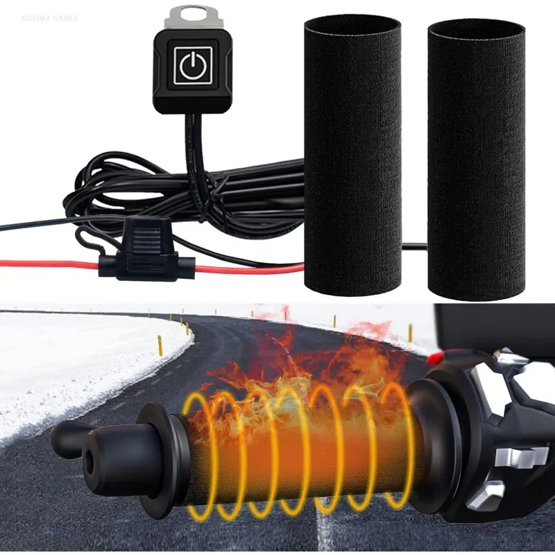 Handlebar Grip Heated - Poignées chauffantes pour moto, 12 V,