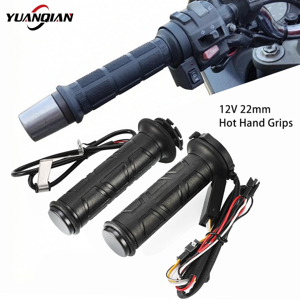 Poignées chauffantes 12V 22mm  - Handlebar Grip Heated avis et prix